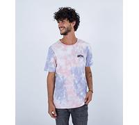 Hurley Evd Tie Dye Groove S/S Maglietta, Flamingo, L Uomo