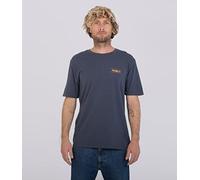 Hurley Evd WSH OAO Slashed SS Maglietta, Blu (Monsoon Blue), S Uomo