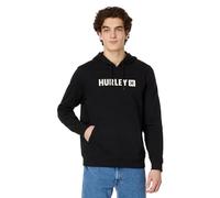 Hurley Felpa con Cappuccio in Pile The Box, Nero, L Uomo