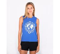 Hurley Global Washed Muscle Tank Maglietta, Caviale, S Donna