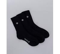 Hurley H2o Dri Crew Sock 3pk Calzini, Black, 42 Uomo
