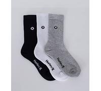 Hurley H2o Dri Crew Sock 3pk Calzini, Multi, 42 Uomo