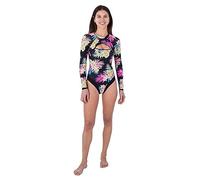 Hurley Hana Cross Yoke Surfsuit Costume da Bagno in Un Pezzo, Black, L Donna