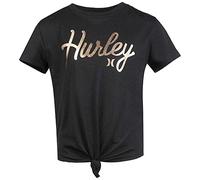 Hurley Hrlg Knotted Boxt Tee Maglietta, Nero/Blu Grafite, 6 Años Bambina