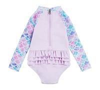 Hurley Hrlg Ruffle Long Sleeve One Piece Costume da Bagno in Un Pezzo Bambine e Ragazze