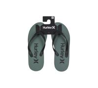 Hurley Infradito da uomo con stampa, comodi sandali da spiaggia, grigio/blu, confezione da 1