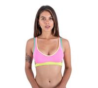 Hurley Intorno al Blocco Pull on Top Parte Superiore del Bikini, Colorblock, M Donna