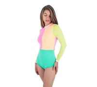 Hurley Around The Block Retro Surf Suit Costume Intero, Colorblock, XS Donna