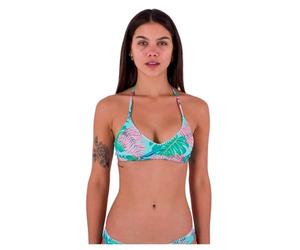 Hurley Java Tropical Adjustable Bikini Top, Tide Pool, XS Donna