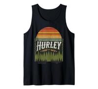 HURLEY KY Vintage Evergreen Sunset Ottanta Retrò Anni '80 Canotta