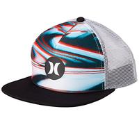 Hurley M Balboa Trucker Berretto da Baseball, Nero/Bianco, Taglia Unica Uomo
