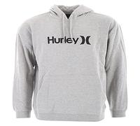 Hurley M OAO Solid Core Po Fleece Maglia di Tuta, Grigio Scuro mélange, S Uomo