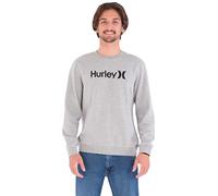 Hurley M OAO Solid Crew Fleece Maglia di Tuta, Grigio Scuro mélange, XL Uomo