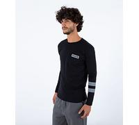 Hurley M Oceancare Block Party LS Tee Maglietta, Nero, L Uomo