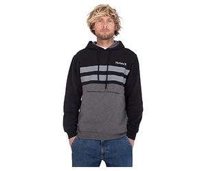 Hurley M Oceancare Block Party Pullover Maglia di Tuta, Nero, S Uomo