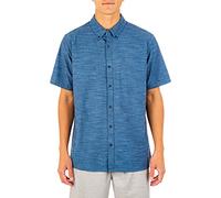 Hurley M One&Only 2.0 Woven S/S Shirts, Uomo, obsidian, M