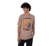 Hurley Maglietta a Maniche Corte uomo-H2O Dri Wave Mandala T-Shirt, Marrone, XXL Uomo