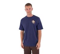 Hurley Printing Press Disques Short Sleeve T-shirt Blu L Uomo