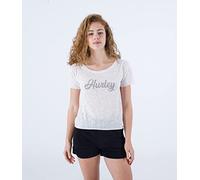 Hurley Maglietta Corta da Donna Oceancare Devore T-Shirt, Marshmallow
