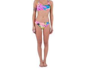 Hurley Max Isola Full Tab Side Bottom Mutandine Bikini, Isla Multi, L Donna