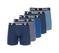 Hurley Men's Standard 5 Pack Stretch Boxer Briefs, Obsidian Combo