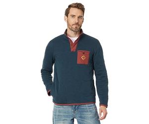 Hurley Middleton-Pile Trapuntato con Zip a 1/4 Maglione Pullover, Marina Blindata, L Uomo