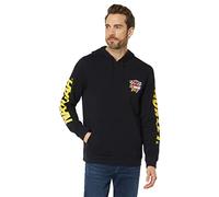 Hurley Nascar Fleece Pullover Felpa, Nero, L Uomo