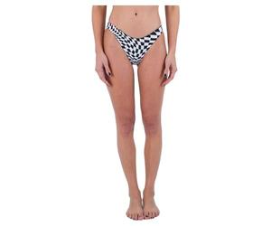 Hurley Nascar Rvsb Cheeky Bottom Mutandine Bikini, Black White, L Donna