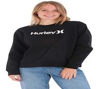 Hurley OAO Core Crew Maglia di Tuta, Nero, XS Donna