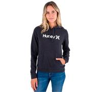 Hurley OAO Core Hoodie Felpa con Cappuccio, Nero mélange, S Donna
