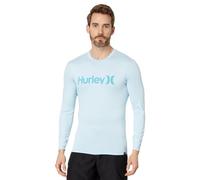 Hurley OAO Quickdry Rashguard LS Maglietta Rash Guard, Sea Haze, M Uomo