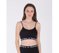Hurley OAO Text Active Top Maglietta, Nero, XS Donna