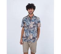 Hurley One And Only Lido Stretch S/S Camicia, Nero, M Uomo