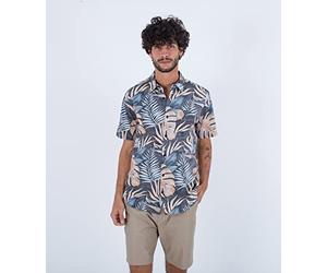 Hurley One And Only Lido Stretch S/S Camicia, Nero, M Uomo