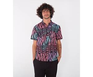 Hurley Org Wedge SS Maglietta, Viola Chiaro, XL Uomo