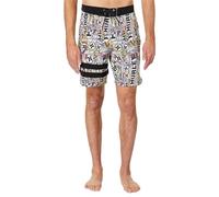 Hurley Phantom Eco 25th S1 Block Party 18" Boardshorts Costume a Boxer, Barely Bone, 32 Uomo