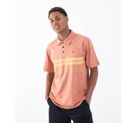 Hurley Polo a Maniche Corte Uomo - Printed Stripe Slub, XL, Martian Rust
