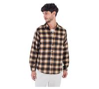 Hurley Portland Heavyweight Flannel LS Camicia, Marrone, S Uomo
