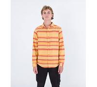 Hurley Portland Organic Flannel LS Camicia, Ciottolo, XL Uomo