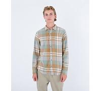 Hurley Portland Organic Flannel LS Camicia, Doodle Dorato, L Uomo