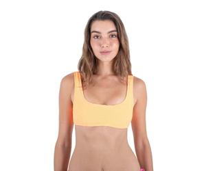 Hurley Solido Morbido Scrunch Pull On Top Parte Superiore del Bikini Donna