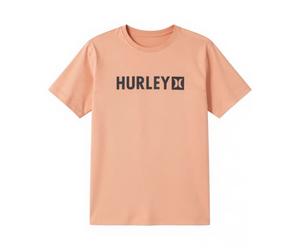 Hurley - Tee S/S Printing Press The Box - T-shirt S beige