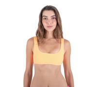 Hurley Top Bikini da Donna - Tinta Unita Morbido Scrunch Pull On