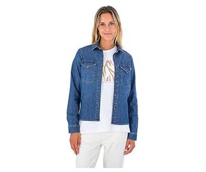 Hurley Top da Donna Oceancare Birdie in Denim Camicia, Denim22, XL