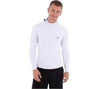 Hurley Uomo Uomo Manica Lunga Surf Lycra - Icon Cappuccio T-Shirt