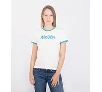 Hurley W Oceancare Aloha SS Tee Maglietta, Marshmallow, M Donna