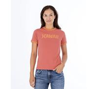 Hurley W Oceancare Aloha SS Tee T-Shirt, Rosso (Mineral Red), XS Donna