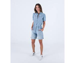 Hurley W Oceancare Denim Tuta Corta, Ligth Denim22 (LDN), 24 Donna