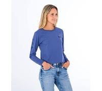Hurley W Oceancare Mona LS Tee T-Shirt, Mood Indigo, S Donna