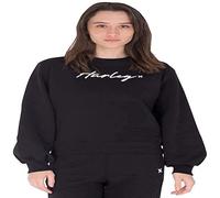 Hurley W Oceancare O&o Script Crew Maglia di Tuta, Nero, XS Donna
